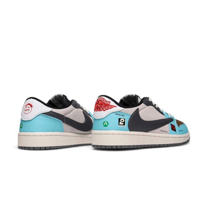 NIKE JORDAN 1 LOW X TRAVIS SCOTT BMW JACKBOYS DM7866 009 - Image 5