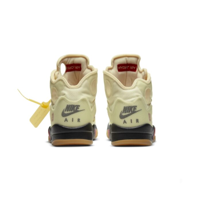 NIKE AIR JORDAN 5 X OFF WHITE PLOT TWIST SAIL CT8480 100 - Image 5