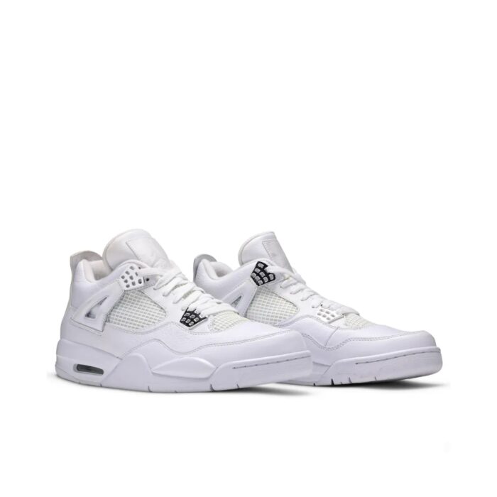 NIKE AIR JORDAN 4 RETRO 25TH SILVER ANNIVERSARY 408202 101 - Image 4
