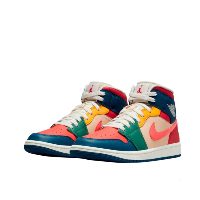 NIKE AIR JORDAN 1 MID SE MULTI COLOR DN3738 400 - Image 4