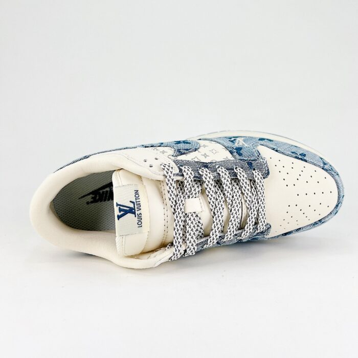 NIKE SB DUNK LOW X LOUIS VUITTON WHITE BLUE MONOGRAM CH8311 237 - Image 5