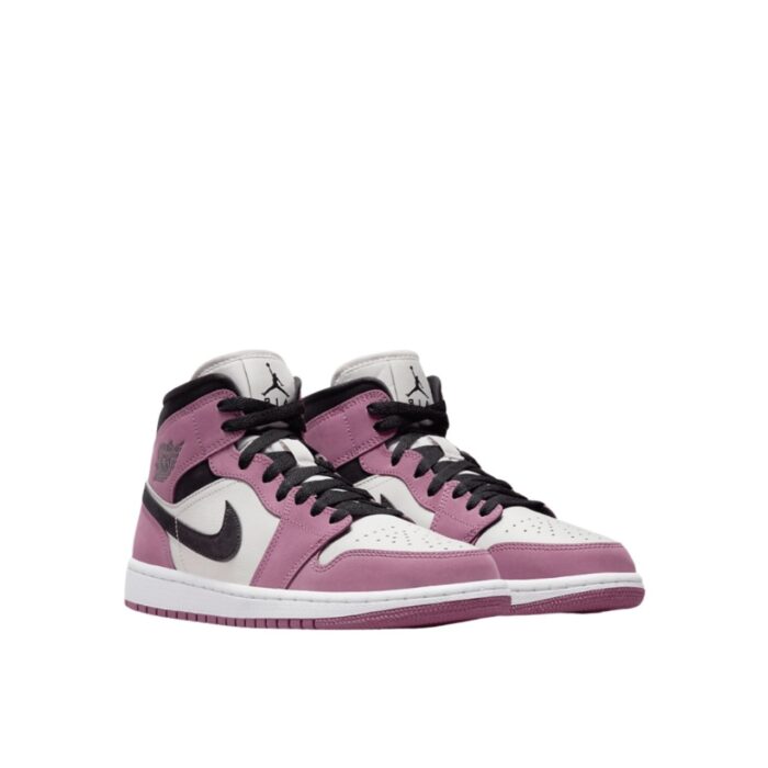 NIKE AIR JORDAN 1 MID SE LIGHT BERRY PINK WHITE BLACK DC7267 500