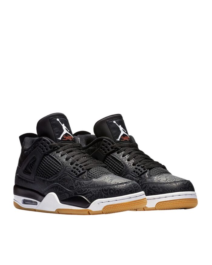 NIKE AIR JORDAN 4 RETRO LASER BLACK GUM CI1184 001