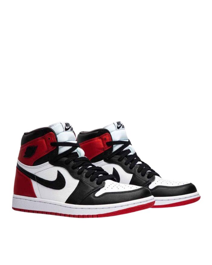 NIKE AIR JORDAN 1 RETRO HIGH SATIN BLACK TOE CD0461 016