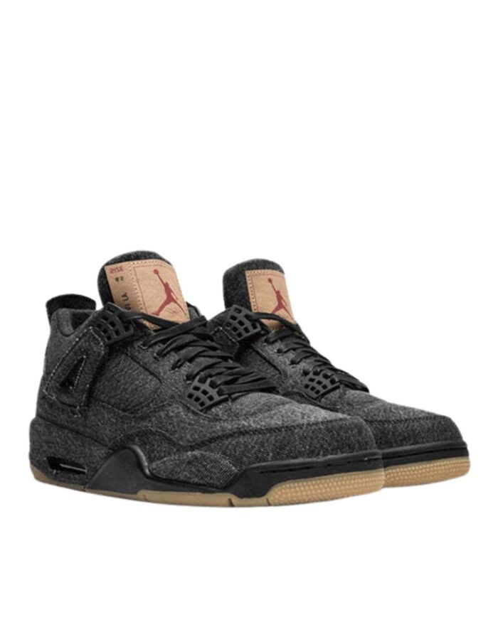 NIKE AIR JORDAN 4 RETRO LEVI’S BLACK LEVI’S TAG AO2571 001