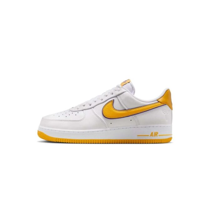 NIKE KOBE BRYANT X AIR FORCE 1 LOW LAKERS HOME VARSITY MAIZE FZ1151 100 - Image 2