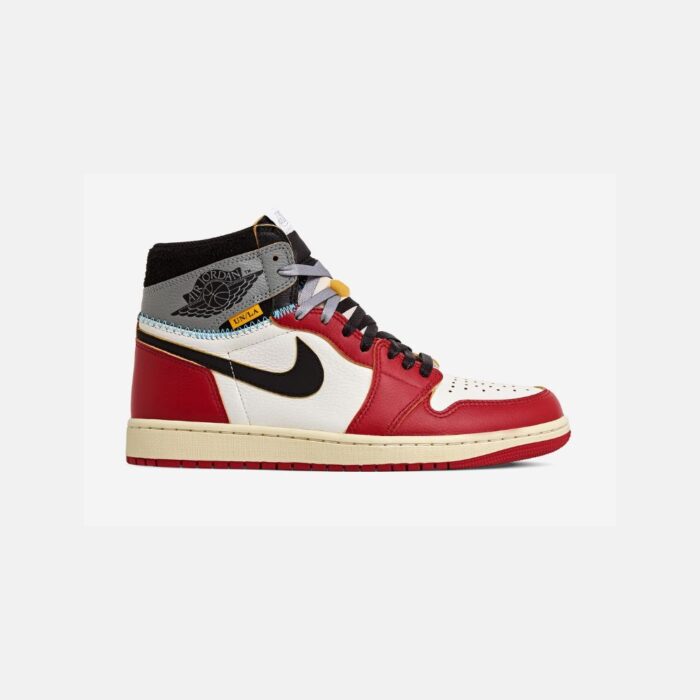 NIKE AIR JORDAN 1 HIGH OG CHICAGO X UNION LA VARSITY RED BLACK SAIL SHADOW GREY MUSLIN HV8563 600 - Image 2