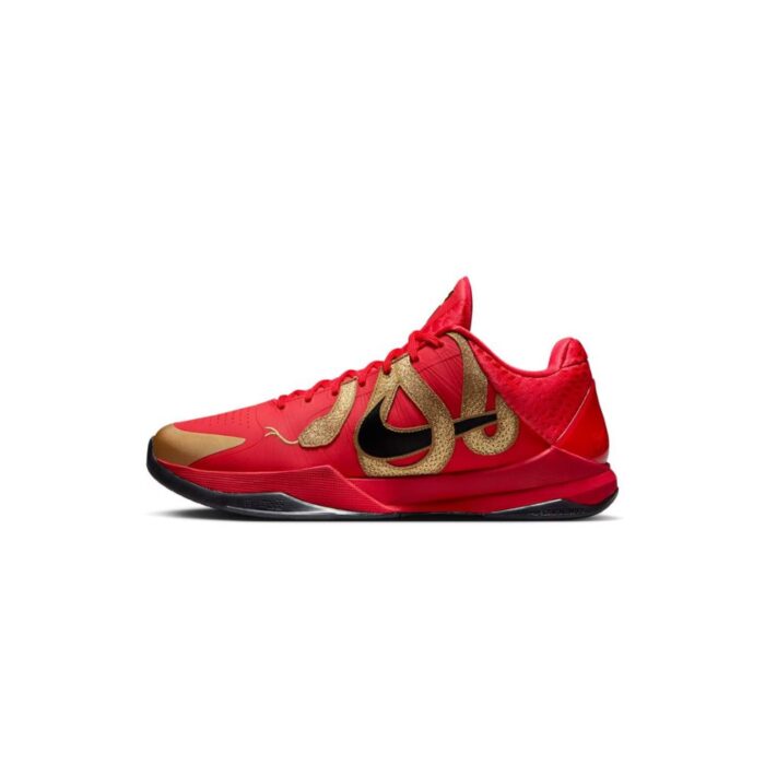 NIKE KOBE 5 YEAR OF THE MAMBA UNIVERSITY RED BLACK METALLIC GOLD HF5182 600 - Image 3