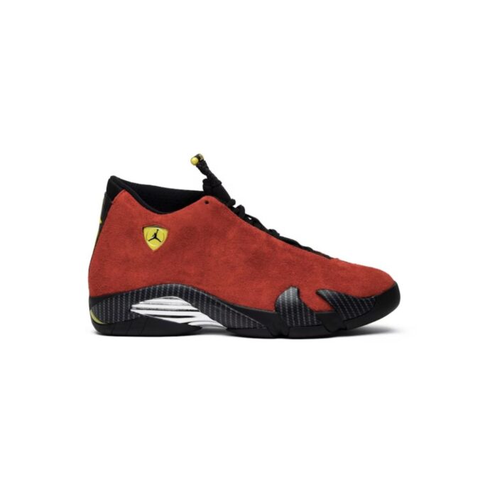 NIKE AIR JORDAN 14 RETRO FERRARI CHALLENGE RED BLACK 654459 670 - Image 2
