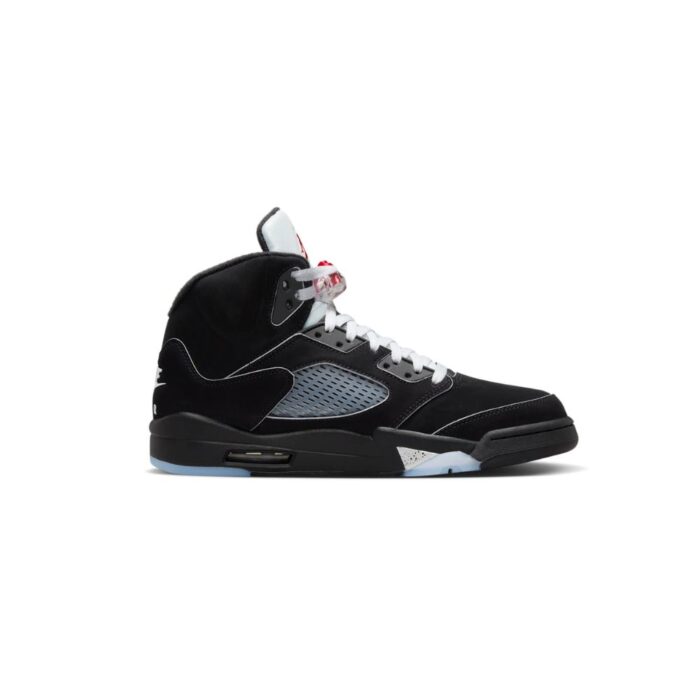 NIKE AIR JORDAN 5 REIMAGINED BLACK WHITE METALLIC SILVER FIRE RED HF3975 001 - Image 2