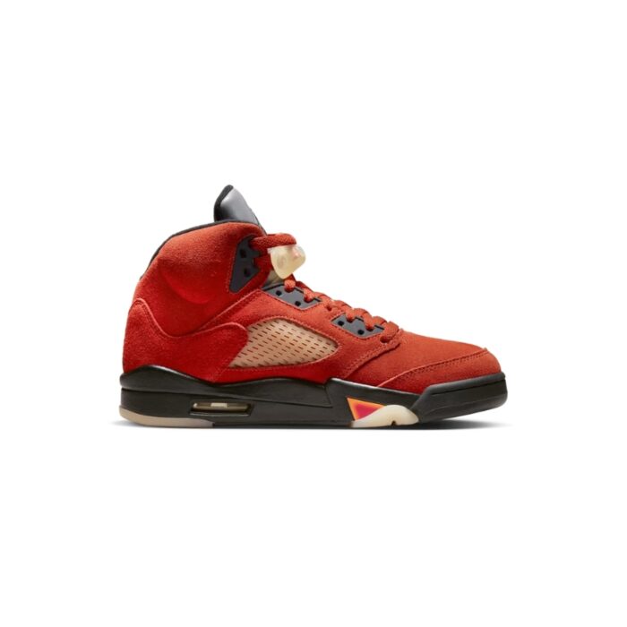 NIKE AIR JORDAN 5 MARS FOR HER MARTIAN SUNRISE BLACK FIRE RED MUSLIN BRIGHT MANDARIN DD9336 800 - Image 2