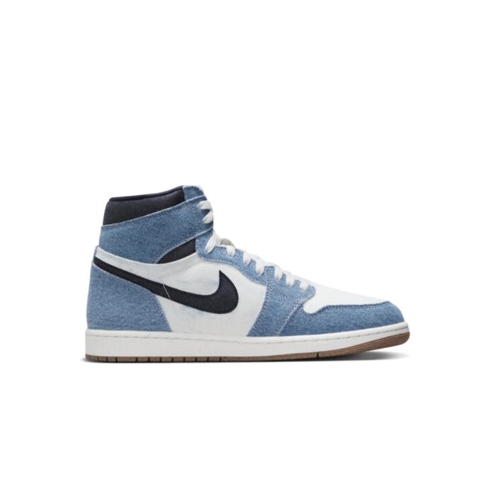 NIKE AIR JORDAN 1 HIGH OG DENIM SUMMIT WHITE OBSIDIAN SUMMIT WHITE GUM MEDIUM BROWN FQ2947 100 - Image 2