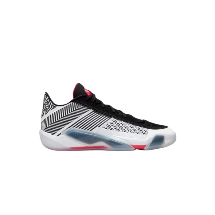NIKE AIR JORDAN 38 LOW FUNDAMENTAL WHITE BLACK SIREN RED FD2326 101 - Image 2