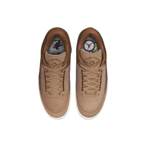NIKE TWO 18 X AIR JORDAN 2 RETRO LOW ROCKY TAN DV7129 222 - Image 6