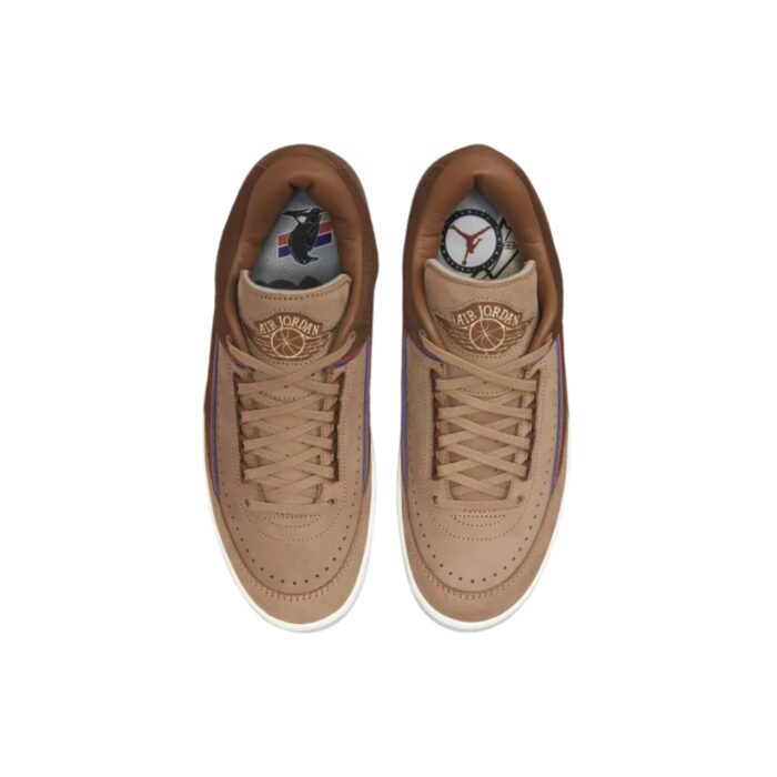 NIKE TWO 18 X AIR JORDAN 2 RETRO LOW ROCKY TAN DV7129 222 - Image 6