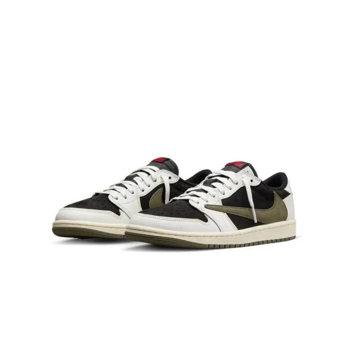 NIKE AIR JORDAN 1 LOW X TRAVIS SCOTT OLIVE DZ4137 106 - Image 4