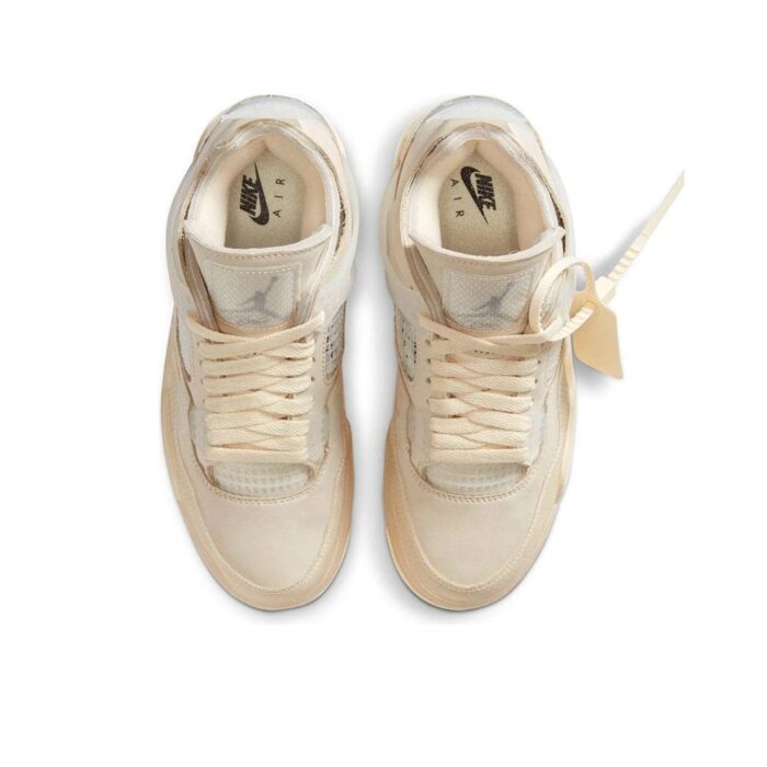 NIKE AIR JORDAN 4 X OFF WHITE SAIL CV9388 100 - Image 5