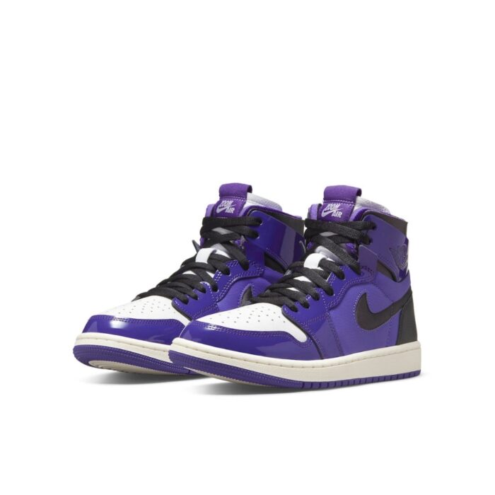 NIKE AIR JORDAN 1 HIGH ZOOM AIR CMFT PURPLE PATENT CT0979 505 - Image 6