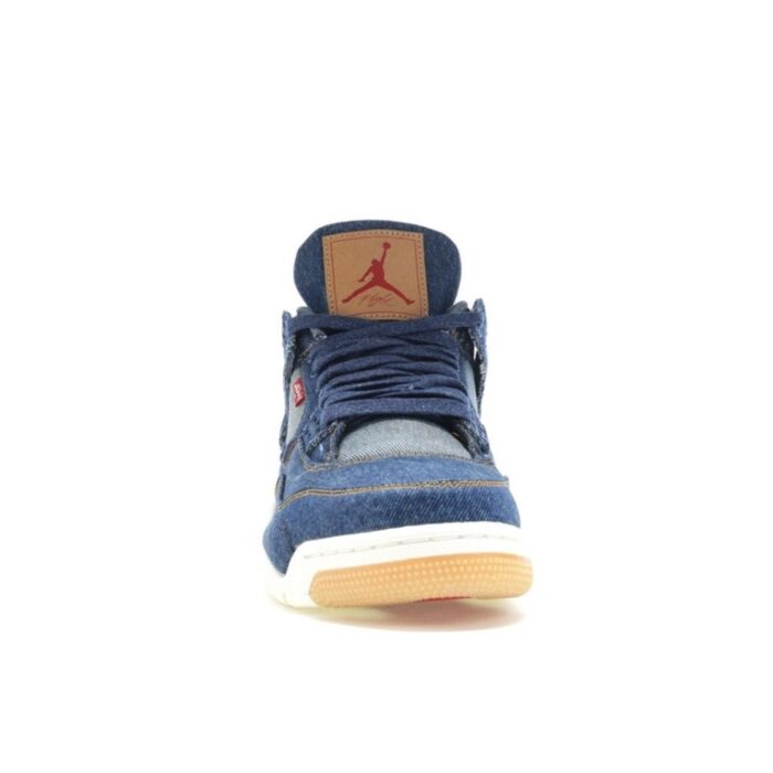 NIKE AIR JORDAN 4 RETRO X LEVI'S DENIM AO2571 401 - Image 6