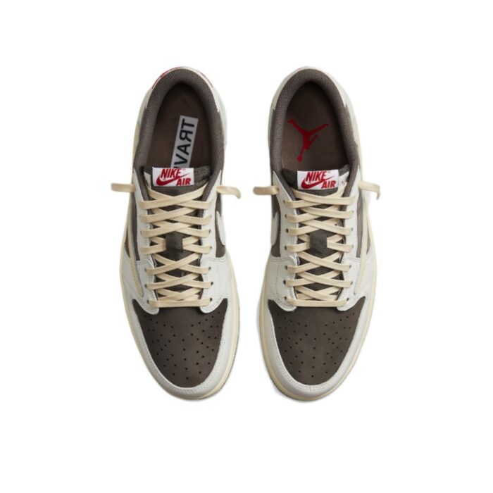 NIKE AIR JORDAN 1 LOW X TRAVIS SCOTT REVERSE MOCHA - Image 4