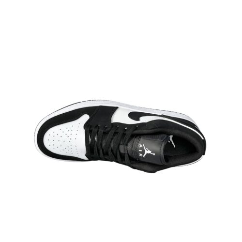 NIKE AIR JORDAN 1 LOW WHITE BLACK - Image 3