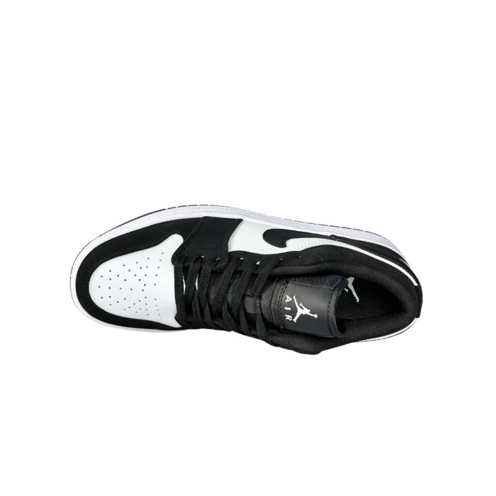 NIKE AIR JORDAN 1 LOW WHITE BLACK - Image 3