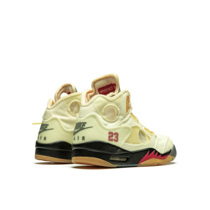 NIKE AIR JORDAN 5 X OFF WHITE PLOT TWIST SAIL CT8480 100 - Image 6