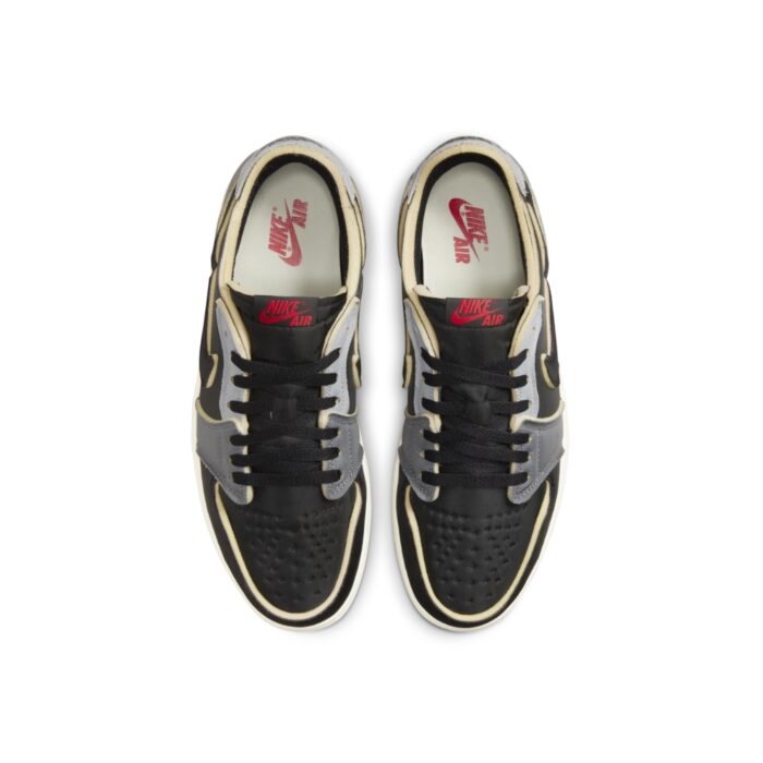 NIKE AIR JORDAN 1 LOW BLACK AND SMOKE GREY DV0982 006 - Image 4