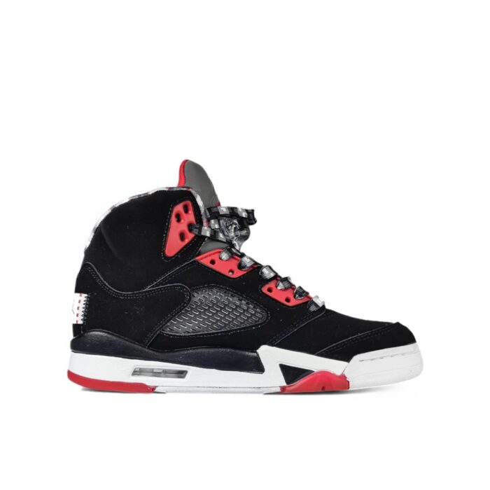 NIKE AIR JORDAN 5 RETRO QUAI 54 BLACK RED DJ7903 1125890 - Image 2