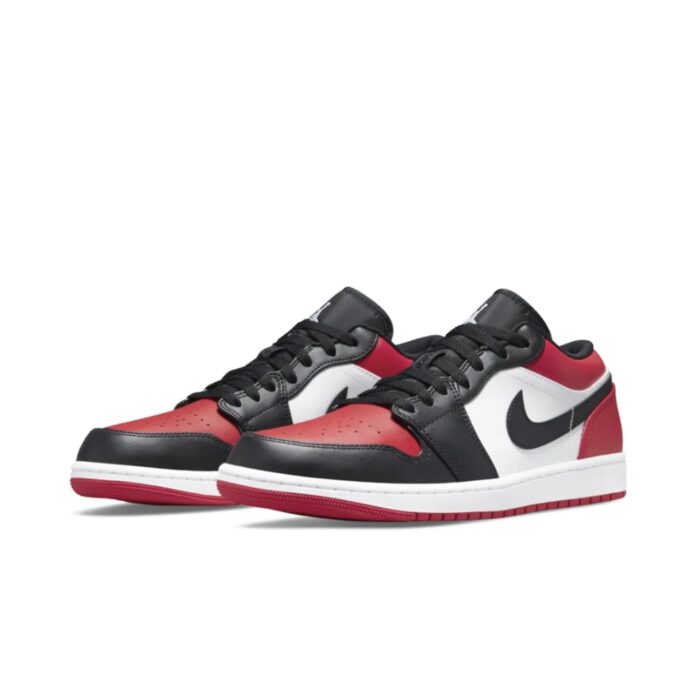 NIKE AIR JORDAN 1 LOW BRED TOE 553558 612 - Image 4