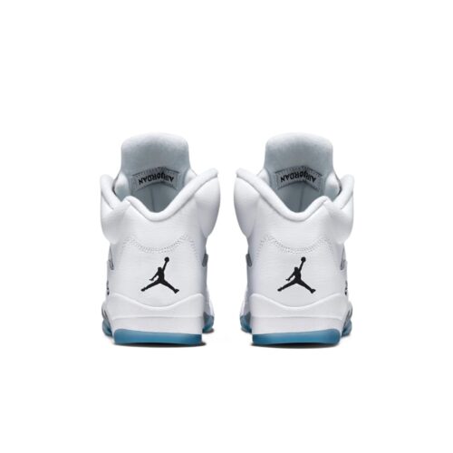 NIKE AIR JORDAN 5 RETRO METALLIC WHITE 136027 130 - Image 4