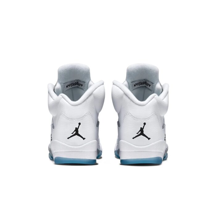 NIKE AIR JORDAN 5 RETRO METALLIC WHITE 136027 130 - Image 4