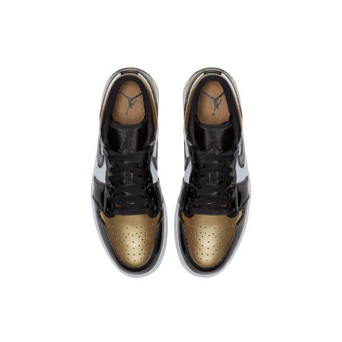 NIKE AIR JORDAN 1 LOW GOLD TOE CQ9447 700 - Image 4