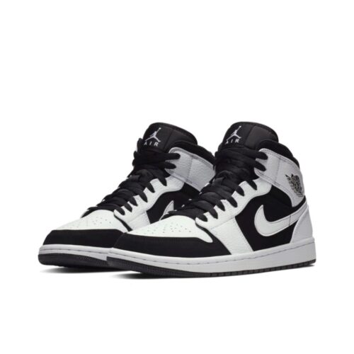 NIKE AIR JORDAN 1 RETRO MID TUXEDO 554724 113 - Image 4