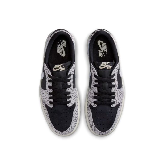NIKE AIR JORDAN 1 RETRO LOW OG BLACK CEMENT CZ0790 001 - Image 4