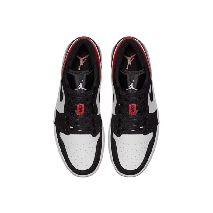 NIKE AIR JORDAN 1 LOW BLACK TOE 553558 116 - Image 5