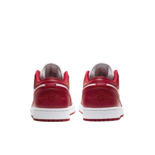NIKE JORDAN 1 LOW GYM RED WHITE 553558 611 - Image 6