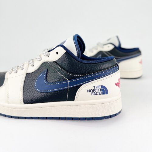NIKE AIR JORDAN 1 LOW X THE NORTH FACE BLUE WHITE - Image 4