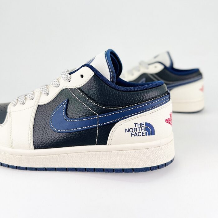 NIKE AIR JORDAN 1 LOW X THE NORTH FACE BLUE WHITE - Image 4