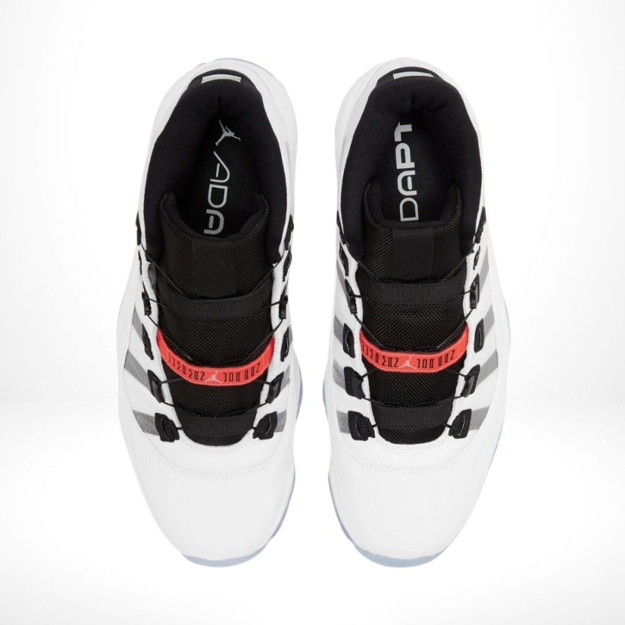 Top-down view of the Air Jordan 11