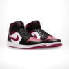 Angled front view of a full pair of Air Jordan 1