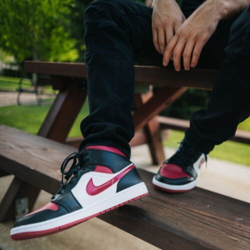 On-foot of the Air Jordan 1