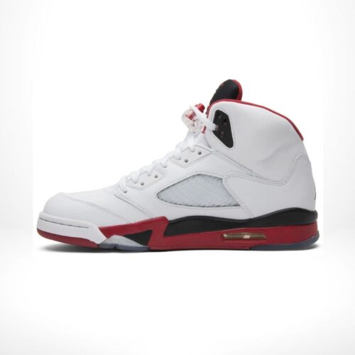 Medial side view of the Air Jordan 5