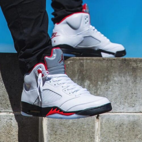 On-foot of the Air Jordan 5