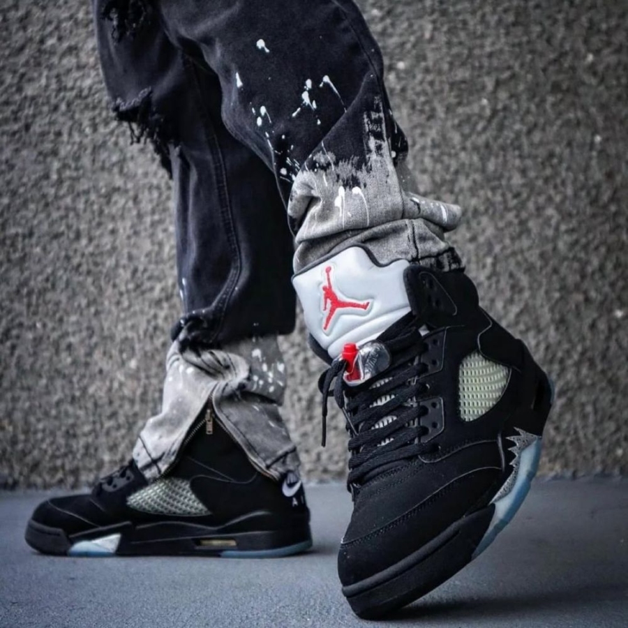 On-foot of the Air Jordan 5