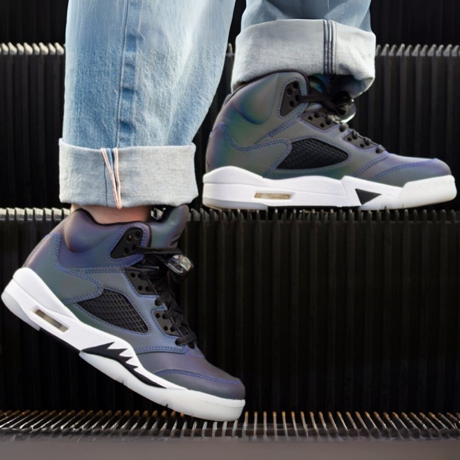 On-foot of the Air Jordan 5
