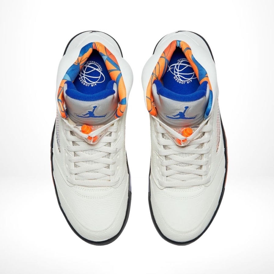 Top-down view of the Air Jordan 5