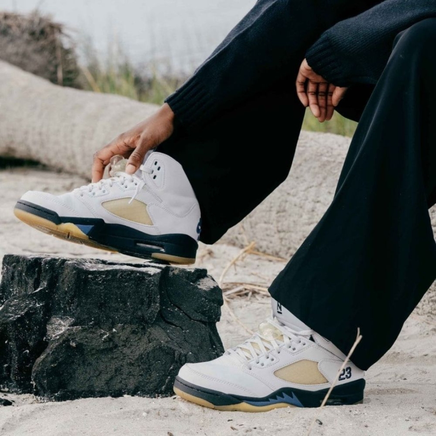 On-foot of the Air Jordan 5