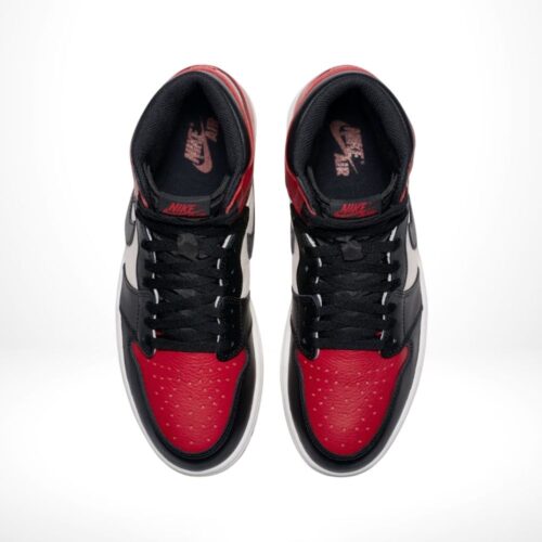 Top-down view of the Air Jordan 1