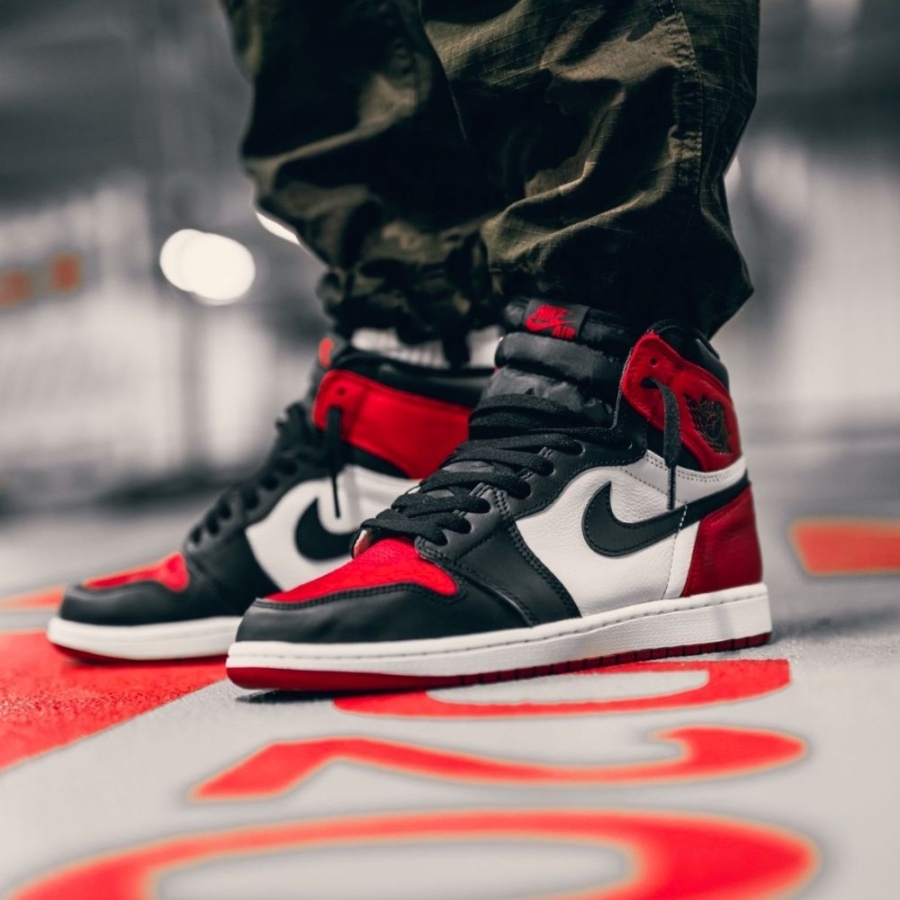 On-foot of the Air Jordan 1